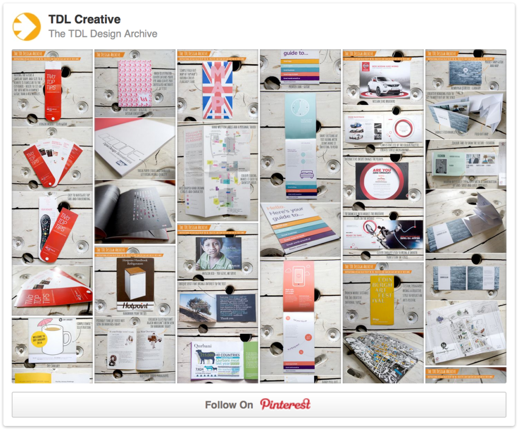 The TDL Design Archive Pinterest Board